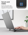 AMP10402 - Slim Fold Laptop Stand | LD201-S2 showing the secure and stable features