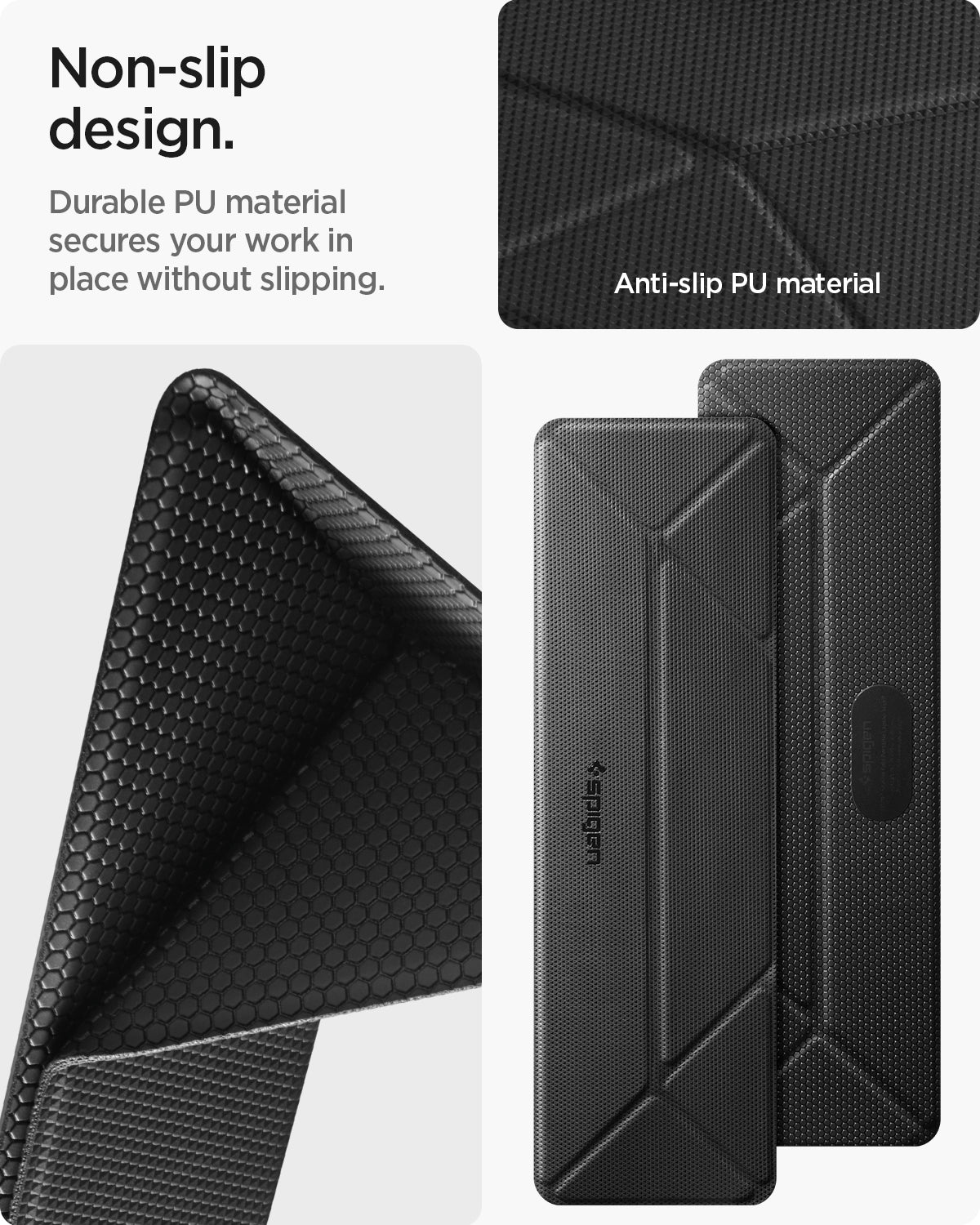 AMP10404 - Slim Fold Laptop Stand | LD201-S4 showing non-slip design