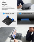 AMP11117 - Slim Fold Laptop Stand | Non-Adhesive | Black LD201-S8 showing high angle