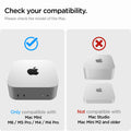 AMP09226 - Mac Mini M4 Mount LD205 in Charcoal Gray showing the compatibility.