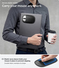 APP11227 - Laptop/Tablet Mouse Holder | LD220 in Black showing carry your mouse anywhere