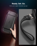 AFA07463 - Legion Go Rugged Armor Pro Pouch in Black showing carrying your Legion wherever you go