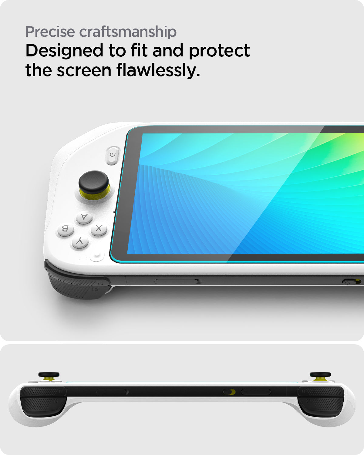 AGL09765 - Logitech G CLOUD Glas.tR SLIM in Clear showing the precise craftsmanship. Designed to fit and protect the screen flawlessly