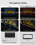  ACP08684 - License Plate Frame | LP100 in Black showing how it compares to other brands
