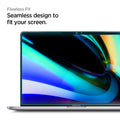 AGL00673 - MacBook Pro 16-inch (2020) GLAS.tR SLIM in Clear showing the flawless fit. Seamless design to fit your screen