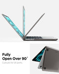 ACS11531 - MacBook Pro 13-inch Air Skin in Frost Black showing fully open over 90 degree