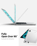 ACS11530 - MacBook Pro 13-inch Air Skin in Frost Clear showing fully open over 90 degree