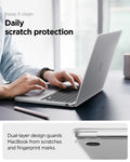 ACS11530 - MacBook Pro 13-inch Air Skin in Frost Clear showing keep it clean, daily scratch protection