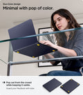 ACS11268 - MacBook Air 13-inch Nano Pop Blueberry Navy showing a minimal duo tone design with a subtle pop of color