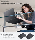 ACS11269 - MacBook Air 13-inch Nano Pop Black Sesame showing a minimal duo tone design with a subtle pop of color