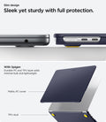 ACS11268 - MacBook Air 13-inch Nano Pop Blueberry Navy showing an elevated base with vent cutouts for optimal airflow