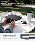 ACS11267 - MacBook Air 15-inch Nano Pop Black Sesame showing hybrid PC and TPU construction for daily scratch protection