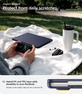 ACS11266 - MacBook Air 15-inch Nano Pop Blueberry Navy showing hybrid PC and TPU construction for daily scratch protection