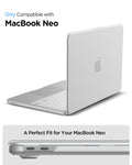ACS11543 - MacBook Neo 13-inch Air Skin in Frost Clear showing compatibility information