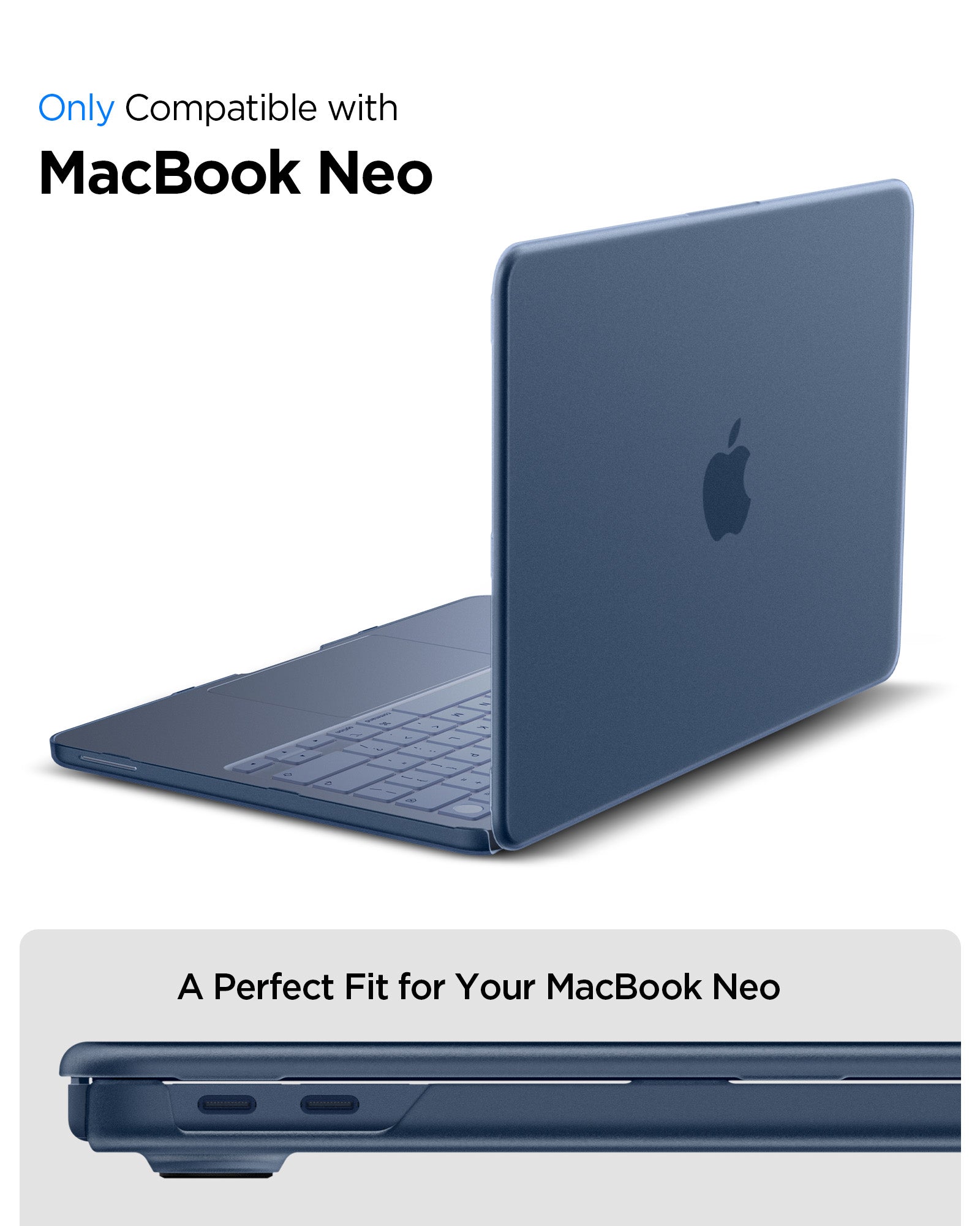 ACS11814 - MacBook Neo 13-inch Air Skin in Frost Indigo showing compatibility information