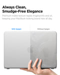 ACS11543 - MacBook Neo 13-inch Air Skin in Frost Clear showing always clean, smudge free elegance