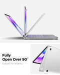 ACS11543 - MacBook Neo 13-inch Air Skin in Frost Clear showing fully open over 90 degree