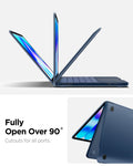 ACS11814 - MacBook Neo 13-inch Air Skin in Frost Indigo showing fully open over 90 degree
