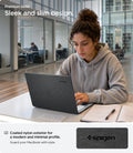 ACS11541 - MacBook Neo 13-inch Urban Fit in Black showing a sleek coated nylon laptop case with a modern and minimal profile