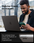 ACS11527 - MacBook Pro 16-inch Air Skin in Frost Black showing keep it clean, daily scratch protection