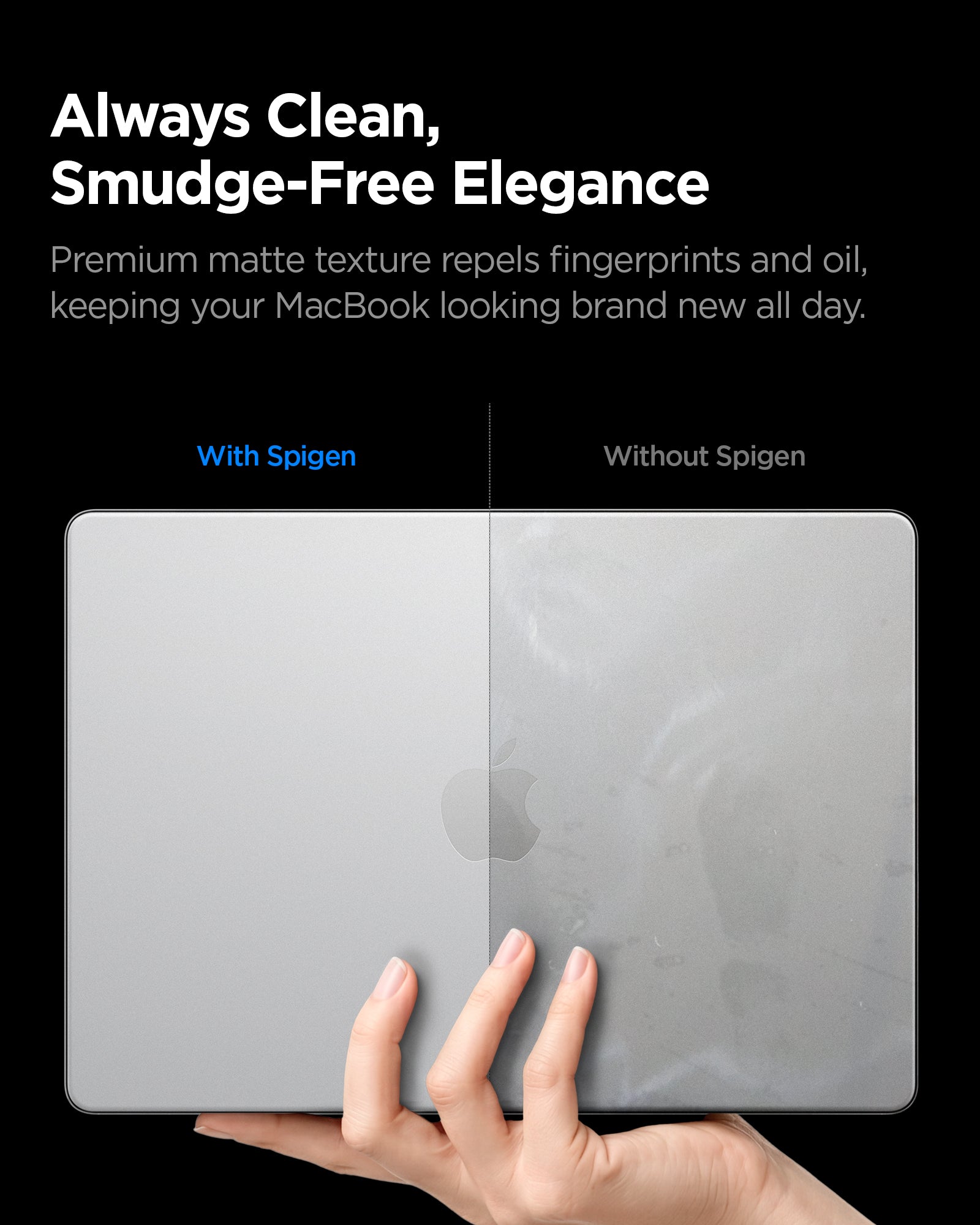 ACS11526 - MacBook Pro 16-inch Air Skin in Frost Clear showing always clean, smudge free elegance
