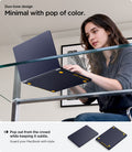 ACS11271 - MacBook Pro 14-inch Nano Pop Blueberry Navy showing a minimal duo tone design with a subtle pop of color