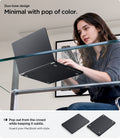 ACS11275 - MacBook Pro 16-inch Nano Pop Black Sesame showing a minimal duo tone design with a subtle pop of color