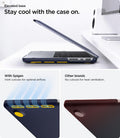 ACS11274 - MacBook Pro 16-inch Nano Pop Blueberry Navy showing an elevated base with vent cutouts for optimal airflow