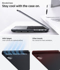 ACS11275 - MacBook Pro 16-inch Nano Pop Black Sesame showing an elevated base with vent cutouts for optimal airflow