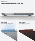 ACS10976 - MacBook Pro 14-inch in Heather Gray showing stay cool with the case on