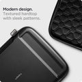 AFA04271 - MacBook Pro Series Rugged Armor Pro Pouch in black showing the modern design. Textured hardtop with sleek patterns