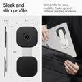 AMP06049 - S312 OneTap Monitor / Laptop Mount (MagFit) in black showing the sleek and slim profile. Slim profile for easy mobility. Packs up and slides in any bag or sleeve. sizes: 2.2