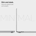 ACS05271 - MacBook Air Case Thin Fit in crystal clear showing the slim and sleek. Minimal added bulk and weight