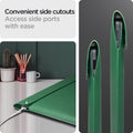AFA06426 - MacBook Pro 16-inch Valentinus S Laptop Pouch in Jeju Green side cutout design allowing easy access to laptop charging and ports