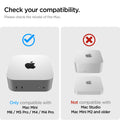 AFA09214 - Mac Mini M4 Klasden Pouch in Charcoal Gray showing the compatibility