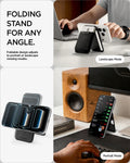 AFA11591 - Slim Fold Card Holder Stand (Mag Fit) | S314-4 in Black showing folding stand for any angle