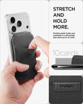 AFA11591 - Slim Fold Card Holder Stand (Mag Fit) | S314-4 in Black showing stretch and hold more