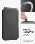 AFA11591 - Slim Fold Card Holder Stand (Mag Fit) | S314-4 in Black showing strong magnetic lock