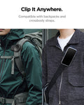 AMP09122 - Mag Fit Clip in black clip it any where. compatible with backpacks and crossbody straps.