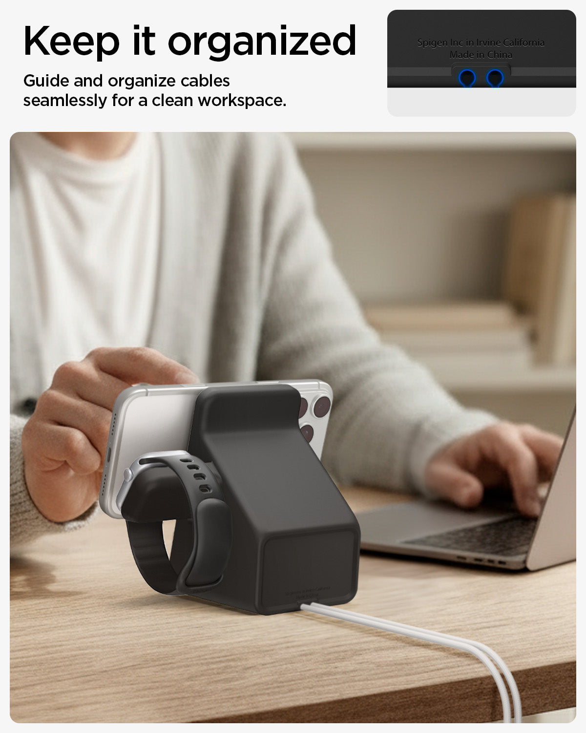 AMP09172 - Magsafe Duo Charger Stand (Mag Fit) in Black