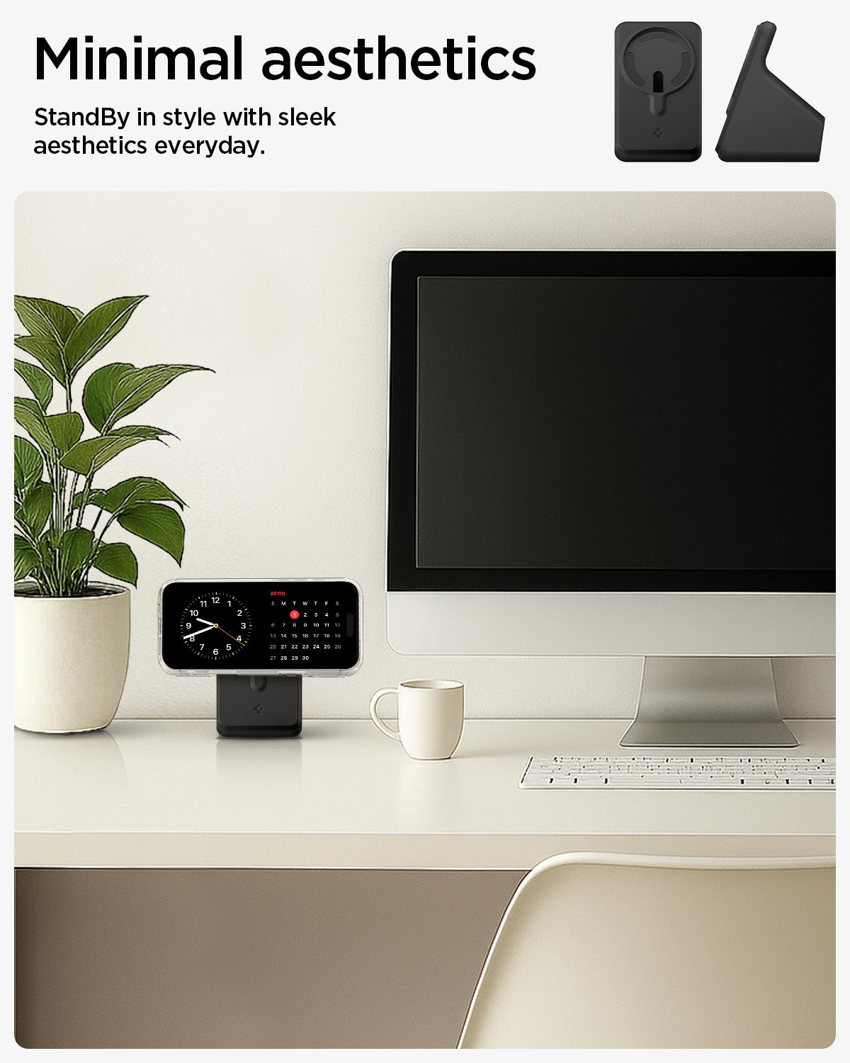 AMP09170 - Magsafe Charger Stand (Mag Fit) in Black