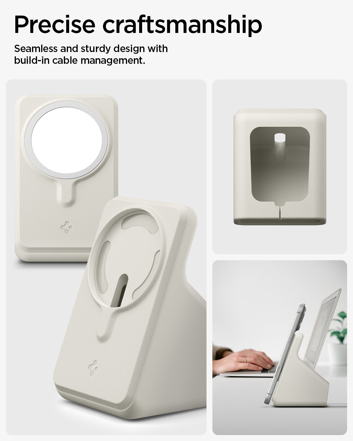 AMP09171 - Magsafe Charger Stand (Mag Fit) in Dune Beige