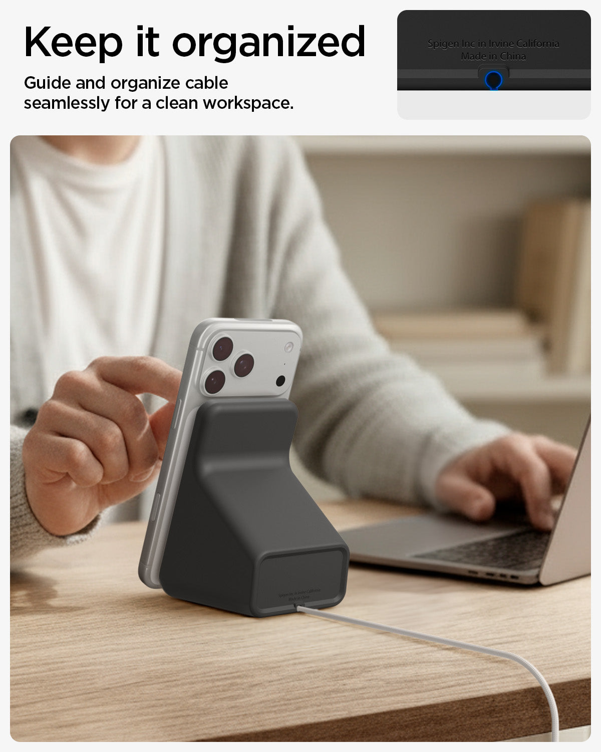 AMP09170 - Magsafe Charger Stand (Mag Fit) in Black