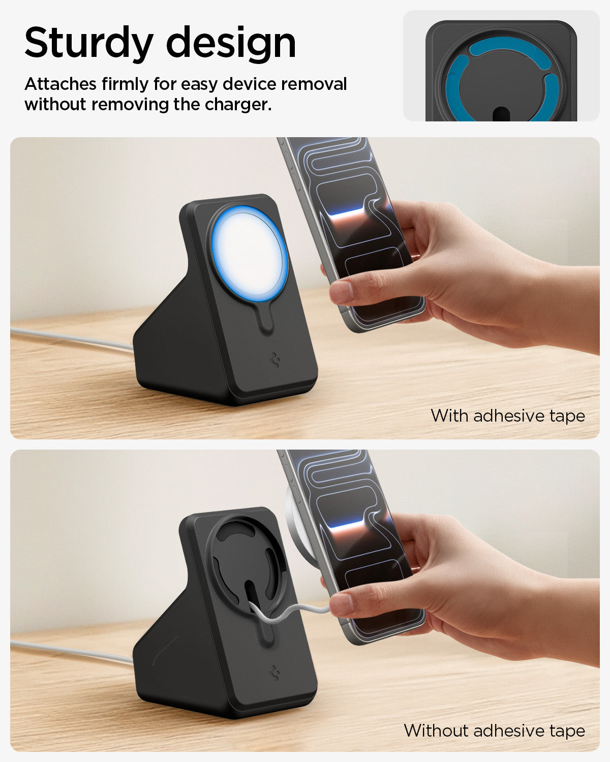 AMP09170 - Magsafe Charger Stand (Mag Fit) in Black