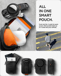 AFA11564 -  Portable Organizer Pouch Tintap Zip Mag Fit 2 in Black showing all in one smart pouch