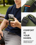 AFA11565 - Portable Organizer Pouch Tintap Zip Mag Fit 2 in Olive Green showing comfort in your hands