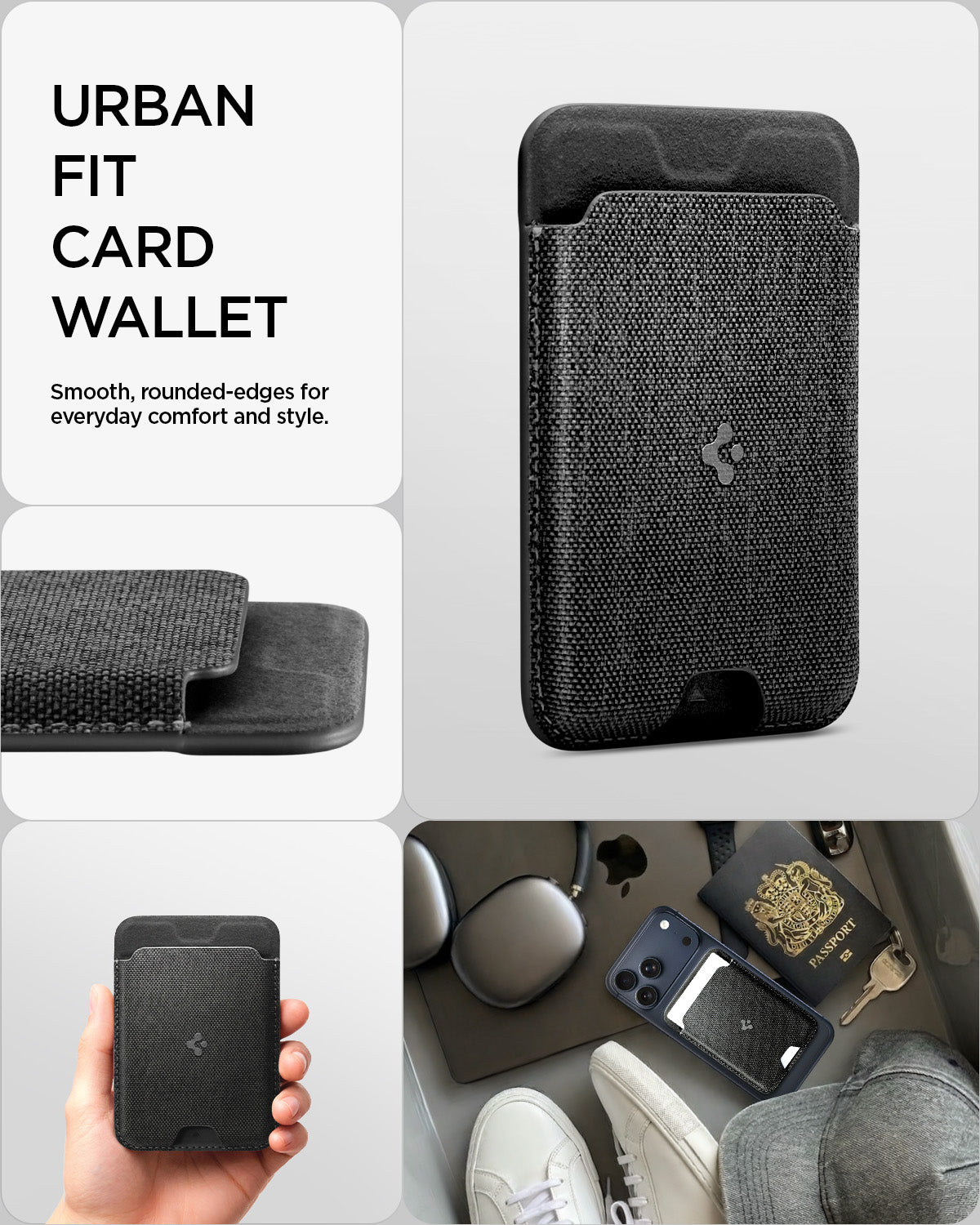AFA11335 - Spigen MagFit Urban Fit Wallet showing urban fit card wallet