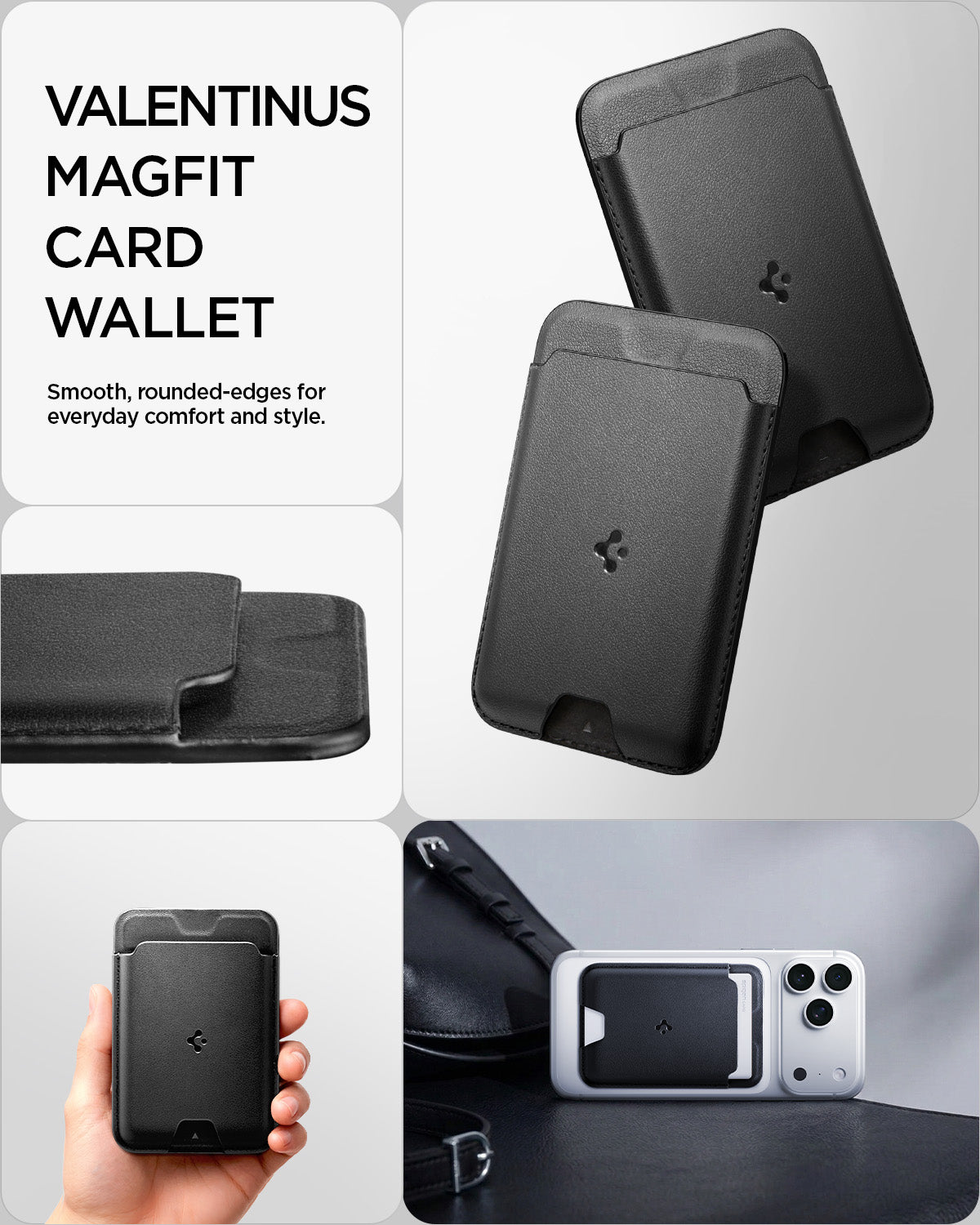 AFA11337 - Spigen Valentinus MagFit Wallet showing Valentinus Magfit Card Wallet