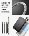 AFA11337 - Spigen Valentinus MagFit Wallet showing ready to go with simple snap