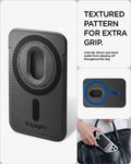 AFA11337 - Spigen Valentinus MagFit Wallet showing textured pattern for extra grip